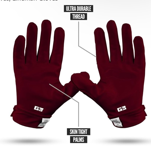 Nxtrnd NWOT G3 Sticky Padded Football Receiver Lineman Gloves - Picture 4 of 7